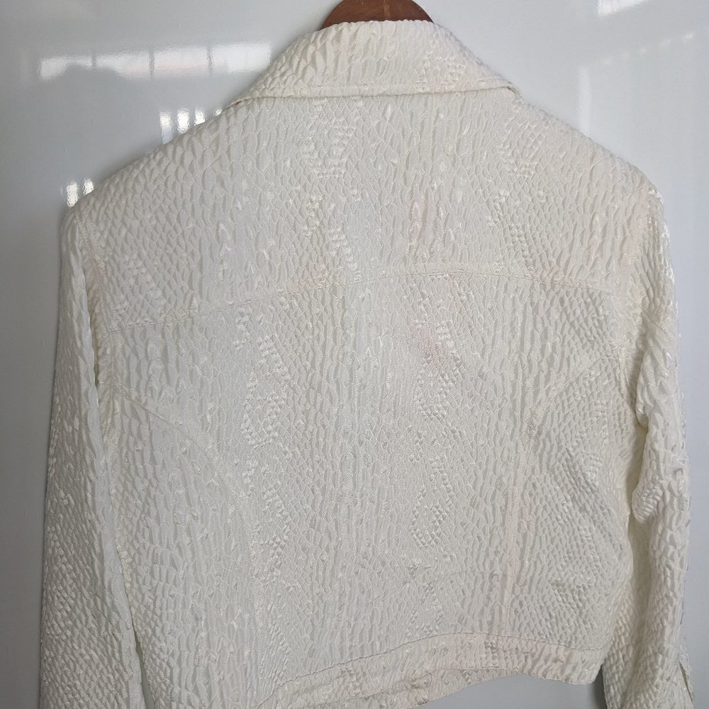 MSK Ladies Light Weight Jacket Cream color Fully Lined - Picture 5 of 8